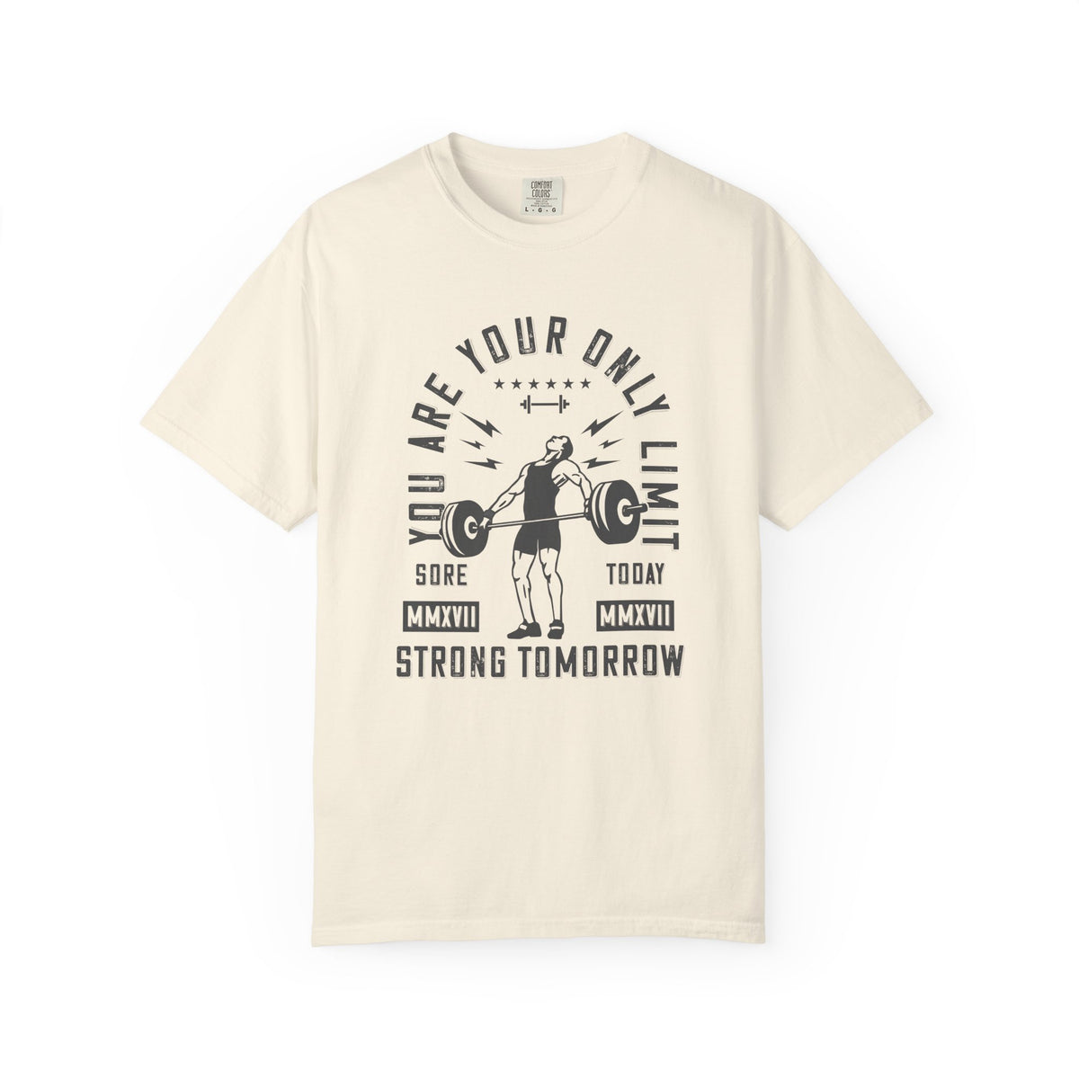 Sore Today Strong Tomorrow Fitness Graphic Weightlifting T-Shirt