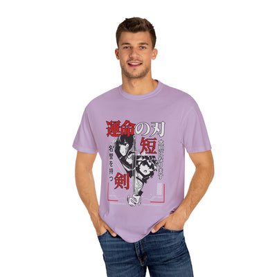 Anime Manga Tee - Black White Sword Design - Japan Gift - Sinful Threads