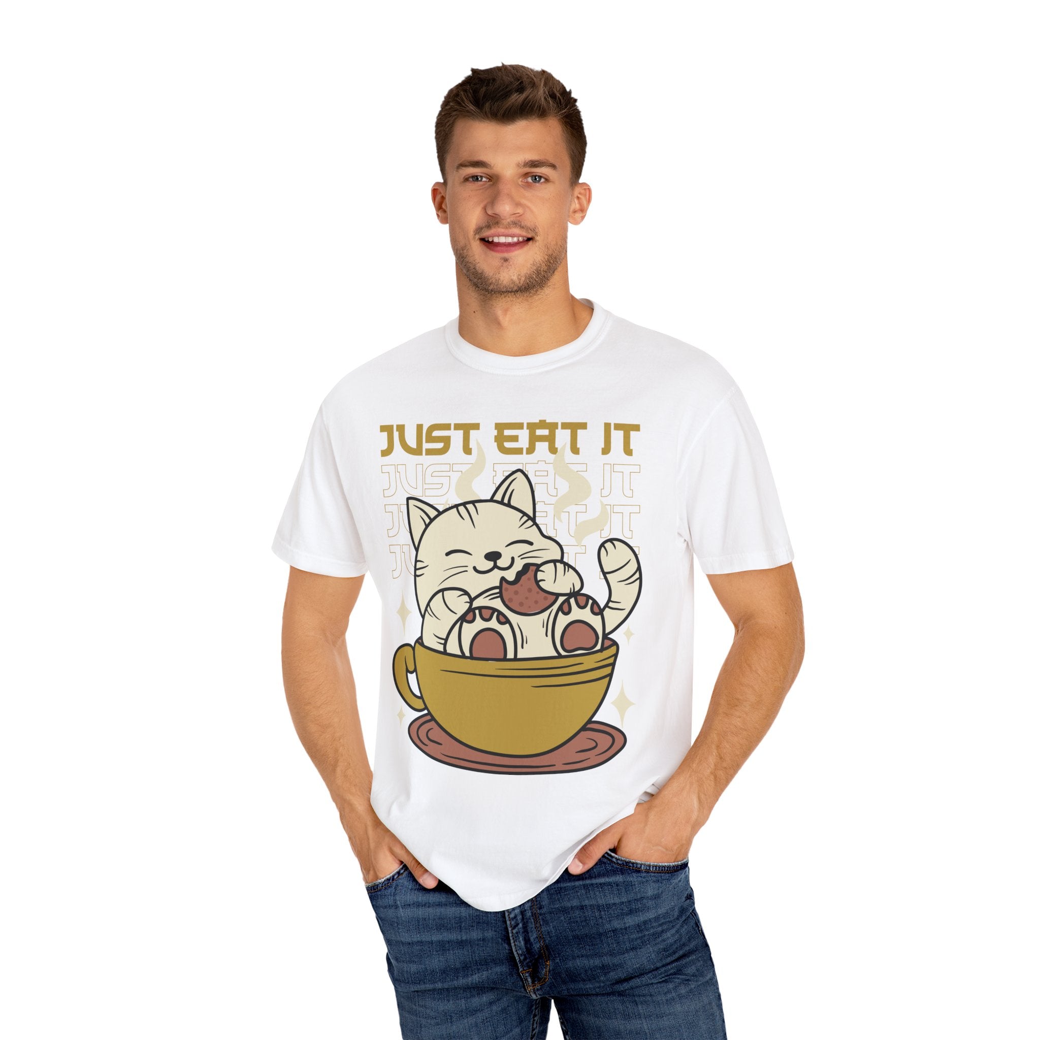 Kawaii Cat Shirt - Cookie Kitty Tee - Tea Cup Cat Top - Sinful Threads