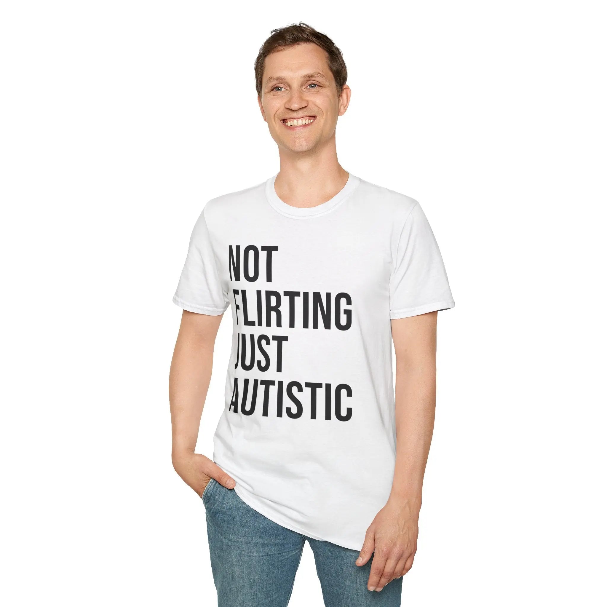 Not Flirting Just Autistic Shirt - Autism Awareness Apparel Printify