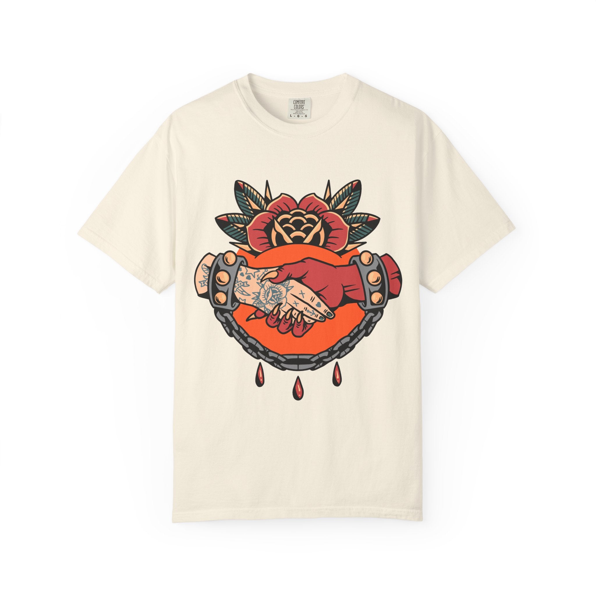 Devil Tattoo Shirt - Deal With Devil Tee - Occult Clothing - Sinful Threads