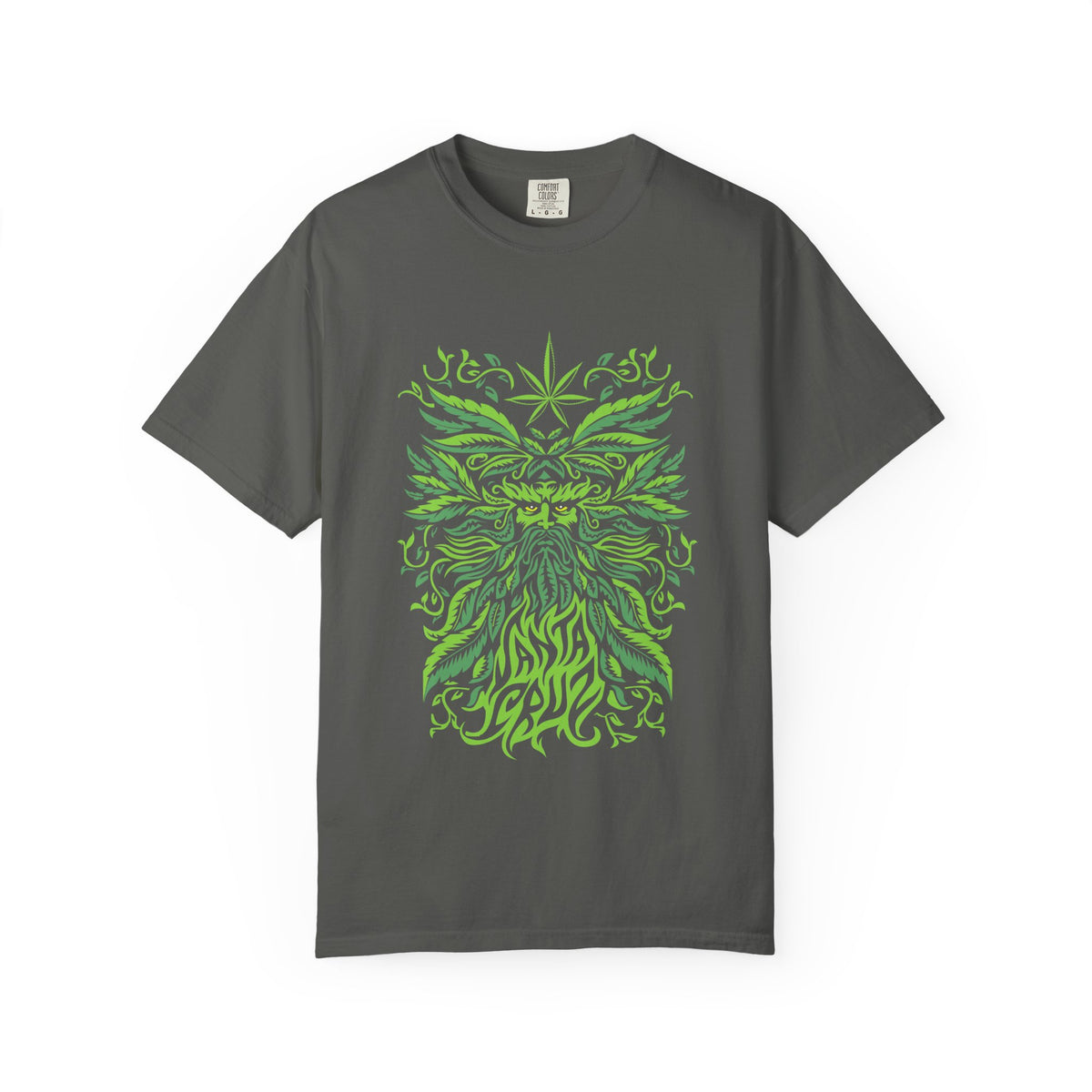 Santa Cruz Tee - Green Man Festival Cannabis Leaf Art