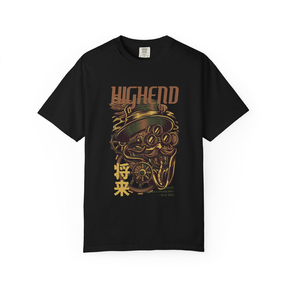 Steampunk Man Future Inspired Cool Graphic Design T-Shirt