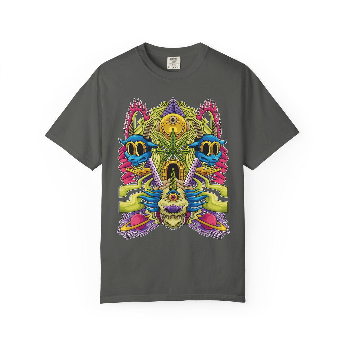 Trippy Monster Tee - Psychedelic Monster Tee - Weed Art Gift