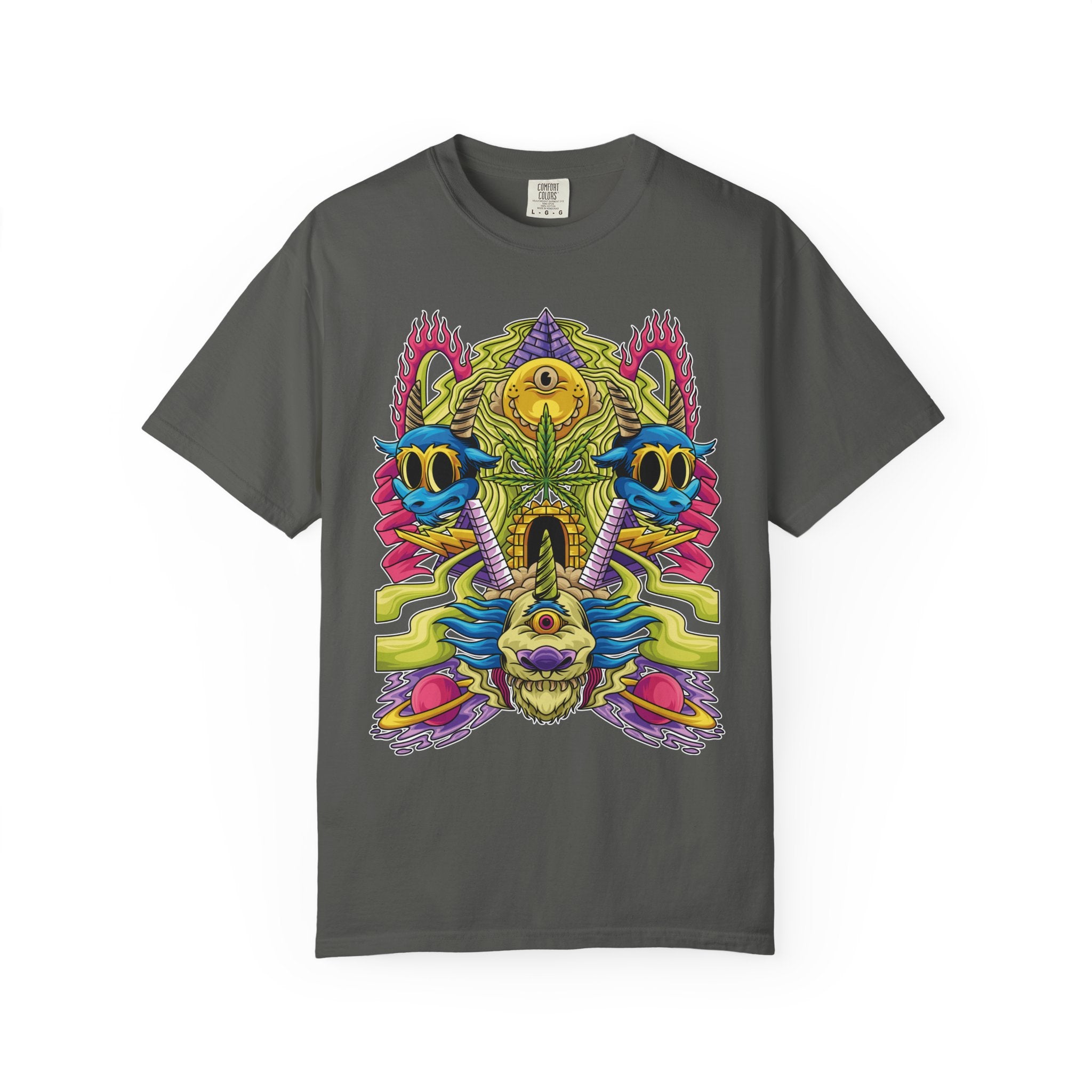 Trippy Monster Tee - Psychedelic Monster Tee - Weed Art Gift - Sinful Threads