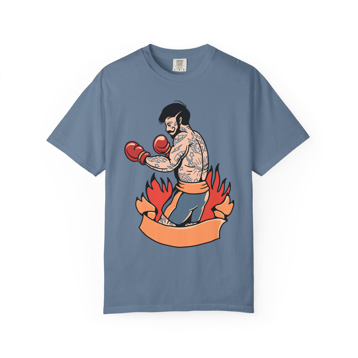 Tattooed Boxer Shirt - Boxing Illustration Tee, Tattoo Gift
