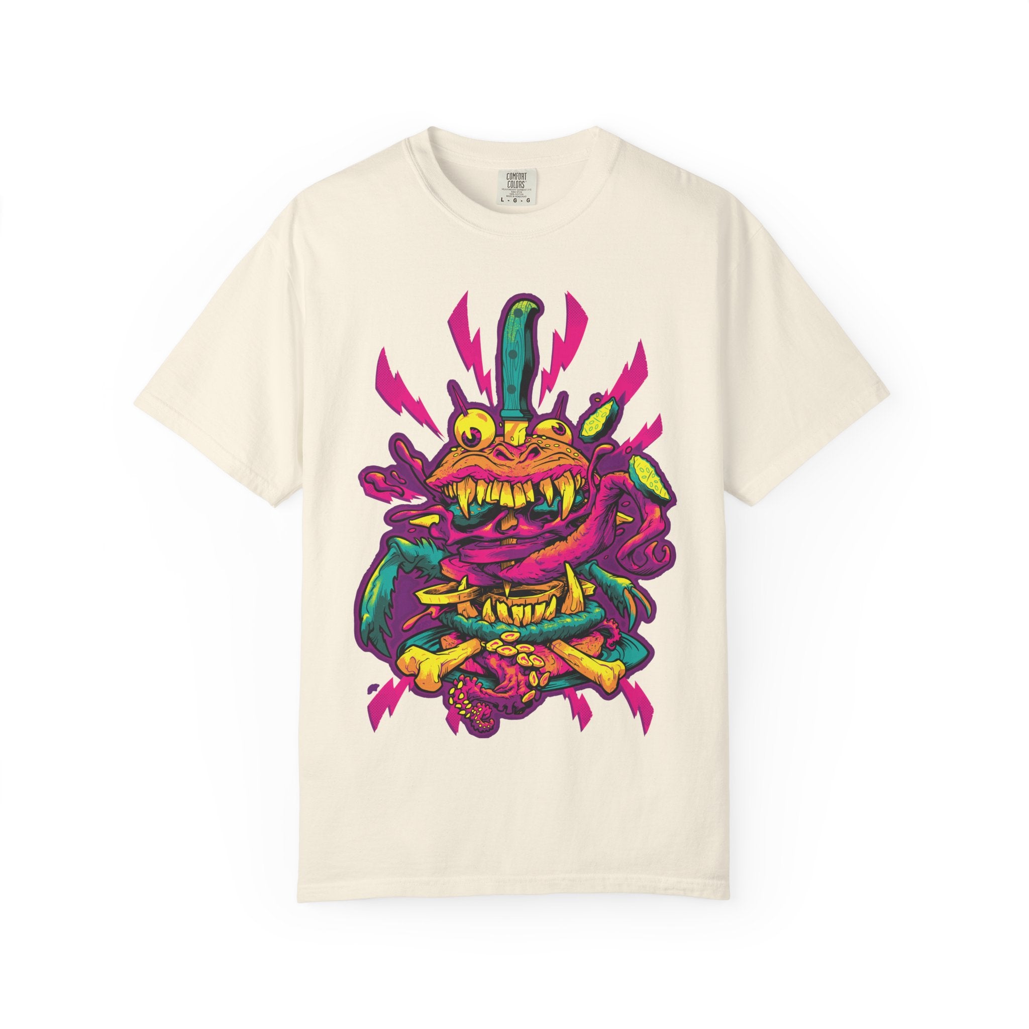 Killer Burger Parody Fast Food Horror Tee - Sinful Threads