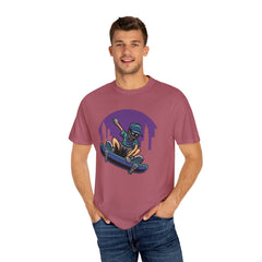 Cityscape Skateboarder Shirt - Urban Graphic Tee - Cool Gift