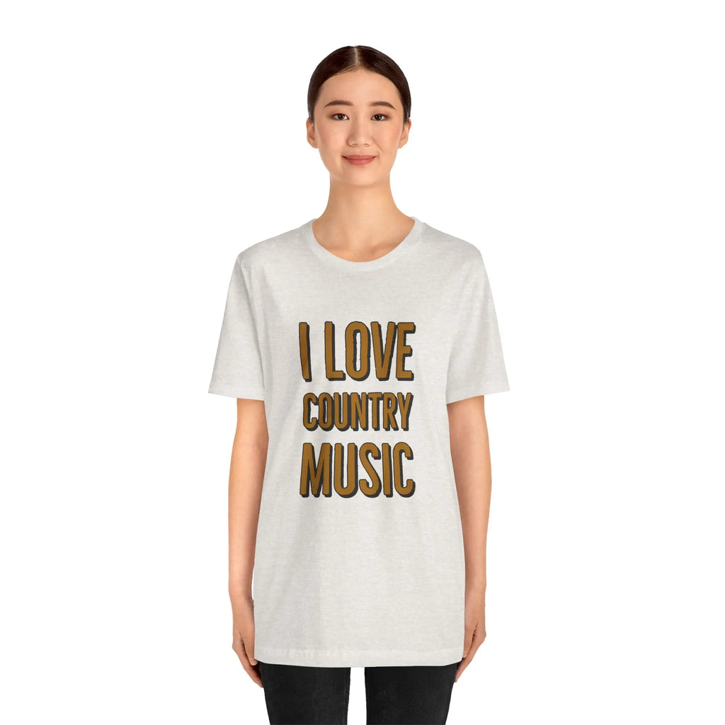 I Love Country Music Graphic Tee - Country Fan Festival Shirt Printify
