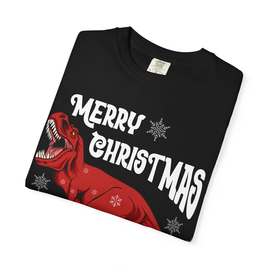 Christmas T Rex Tee - Funny Holiday Dinosaur Gift - Sinful Threads