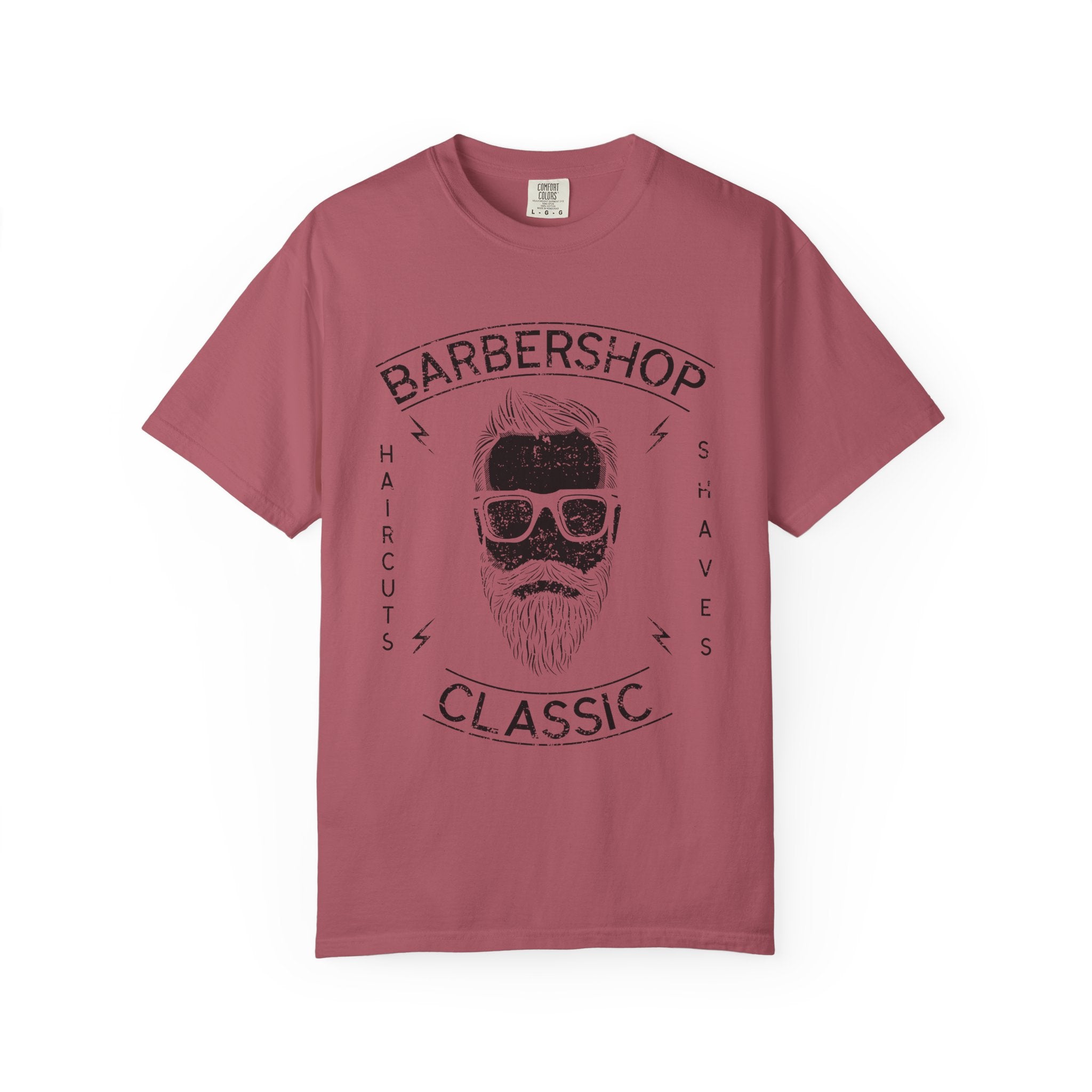 Barbershop Haircuts Shaves Classic Design Trendy T-Shirt - Sinful Threads