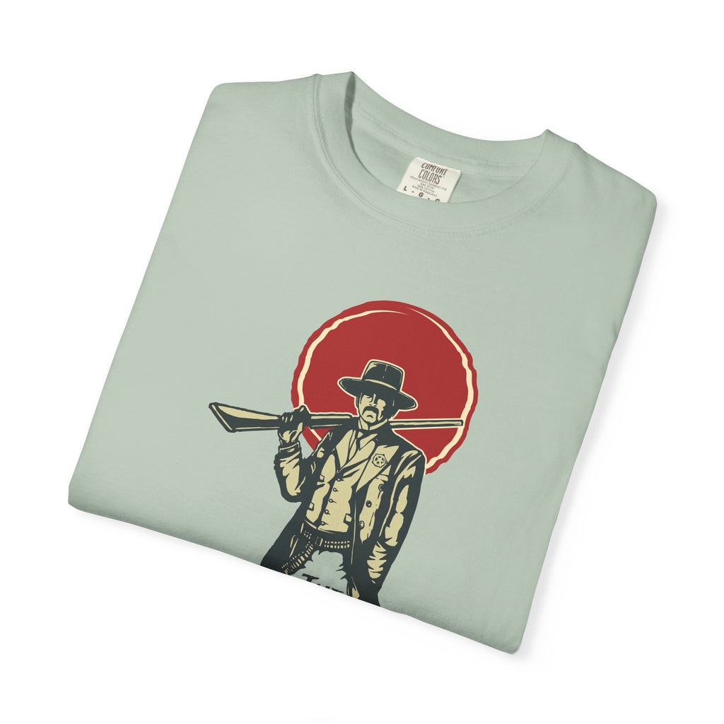 Sheriff Graphic Tee Law Behind Suit - Western Unisex - Sinful Threads