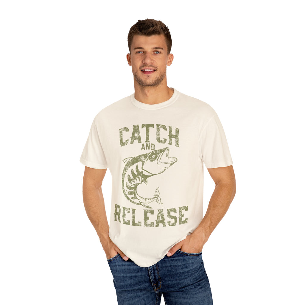 Catch And Release Fishing Graphic Artwork Design T-Shirt - Sinful Threads