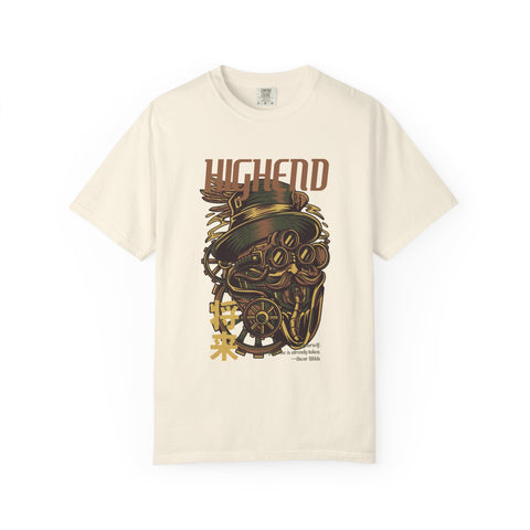 Steampunk Man Future Inspired Cool Graphic Design T-Shirt