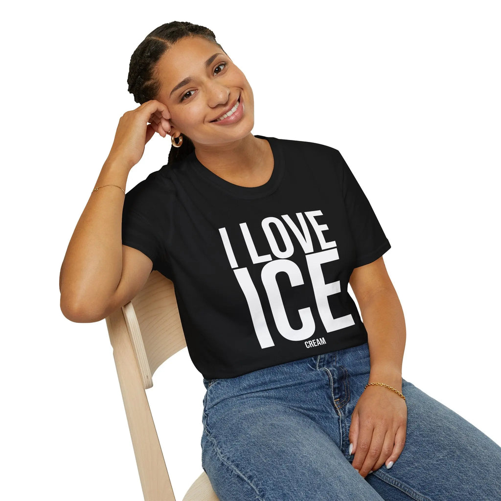 Political Satire Shirt - I Love ICE Cream Funny Tee Printify