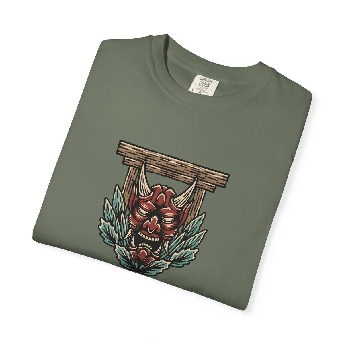 Asian inspired art shirt - Japanese demon graphic tee