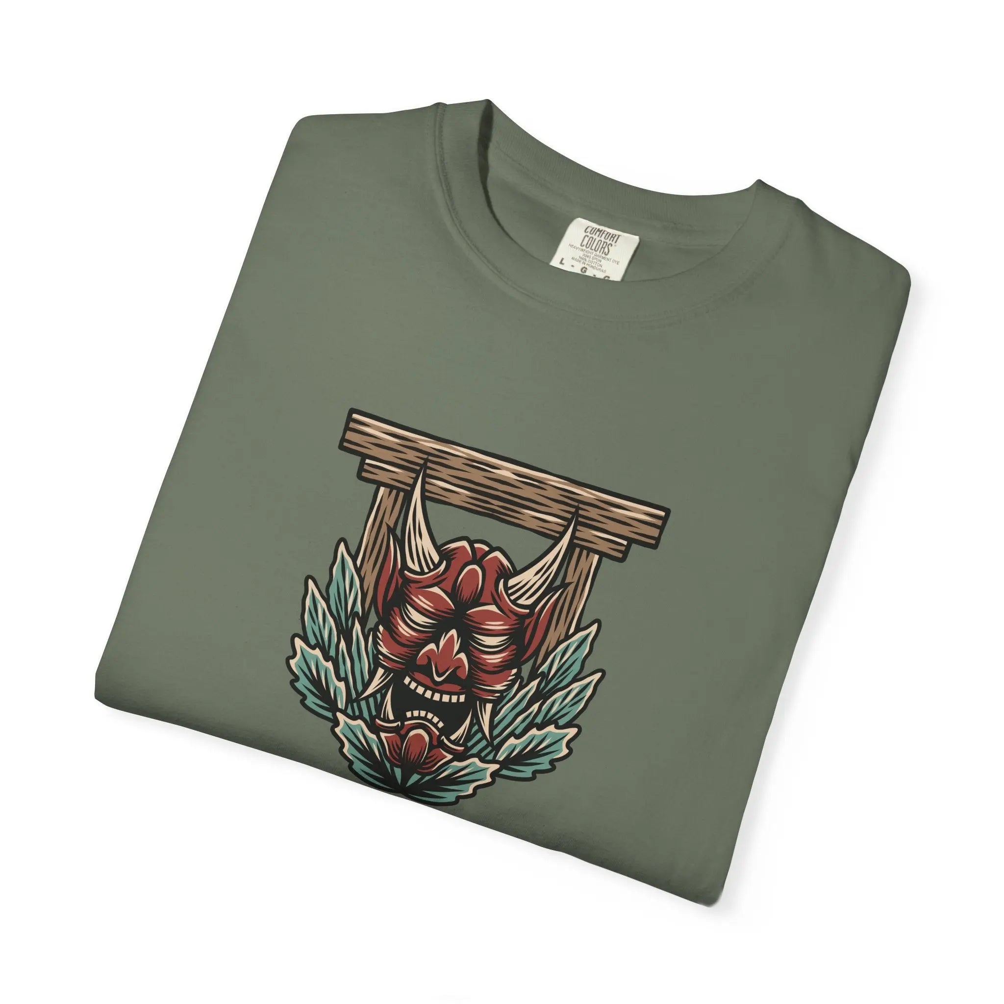 Asian inspired art shirt - Japanese demon graphic tee - Sinful Threads