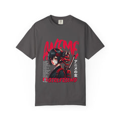 Oni Mask Anime Tee - Katana Demon Girl - Japanese Gift