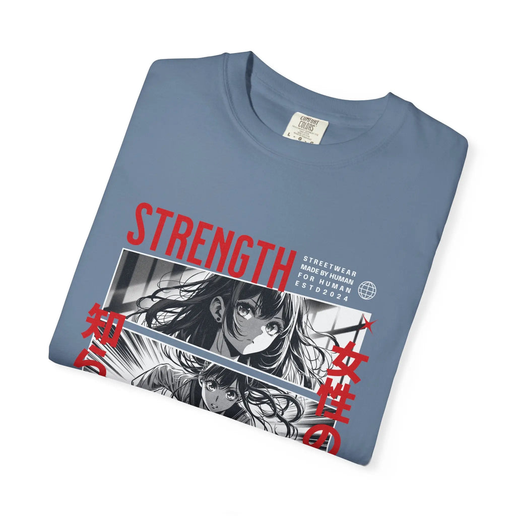 Strength Manga Tee - Cool Girl Samurai - Warrior Gift - Sinful Threads