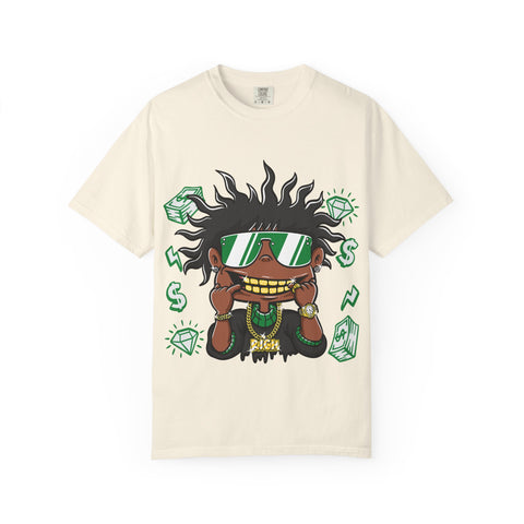 Gold Grill Tee – Hip Hop Cartoon Shirt for Street Culture