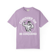 Conquer Fitness Motivation Graphic T-Shirt - Victory Design
