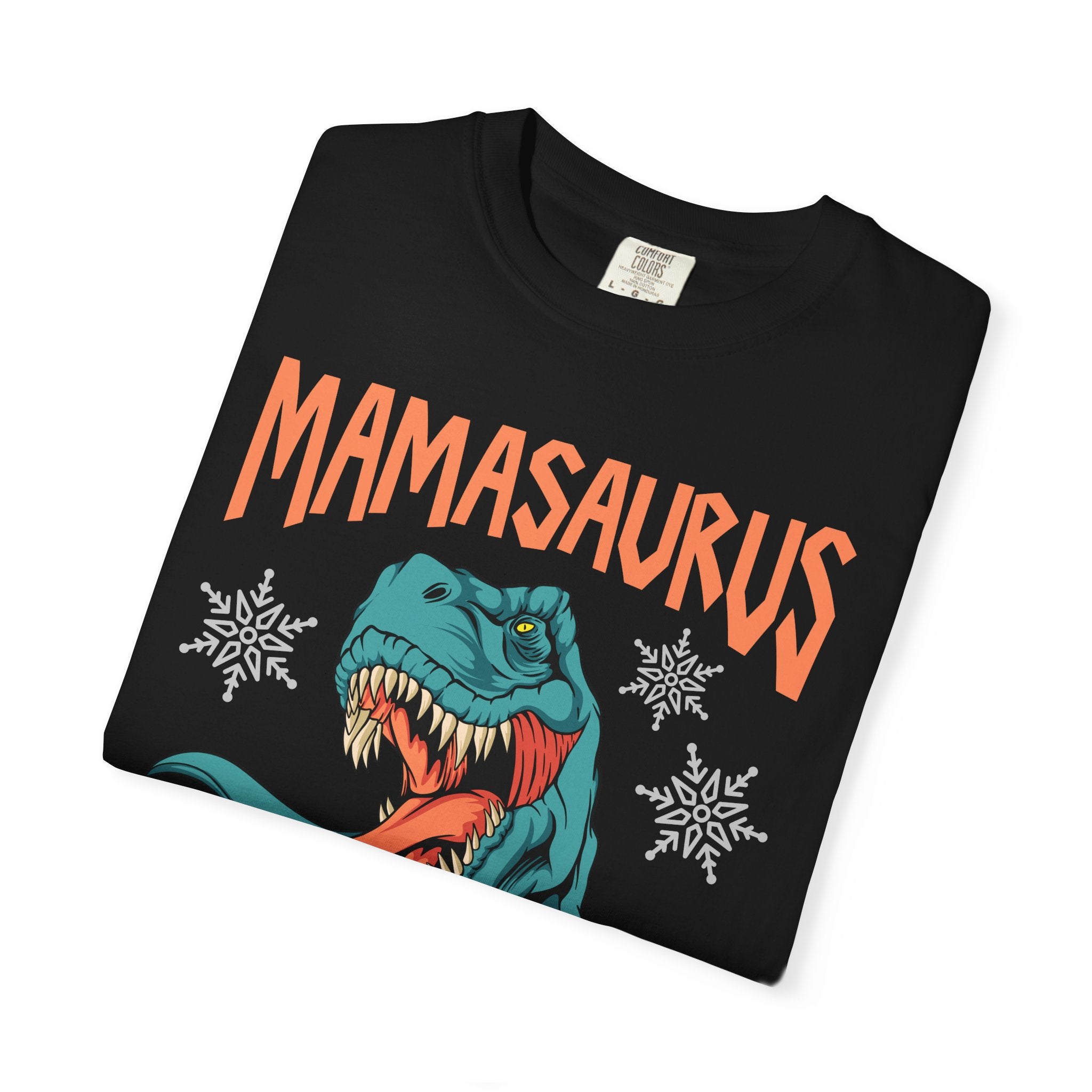 Mamasaurus Rex Tee - Funny Christmas Mom Dinosaur Gift - Sinful Threads