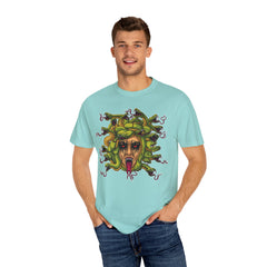 Medusa Snake Tee - Gorgon Statement Mythology Gift Shirt - Sinful Threads