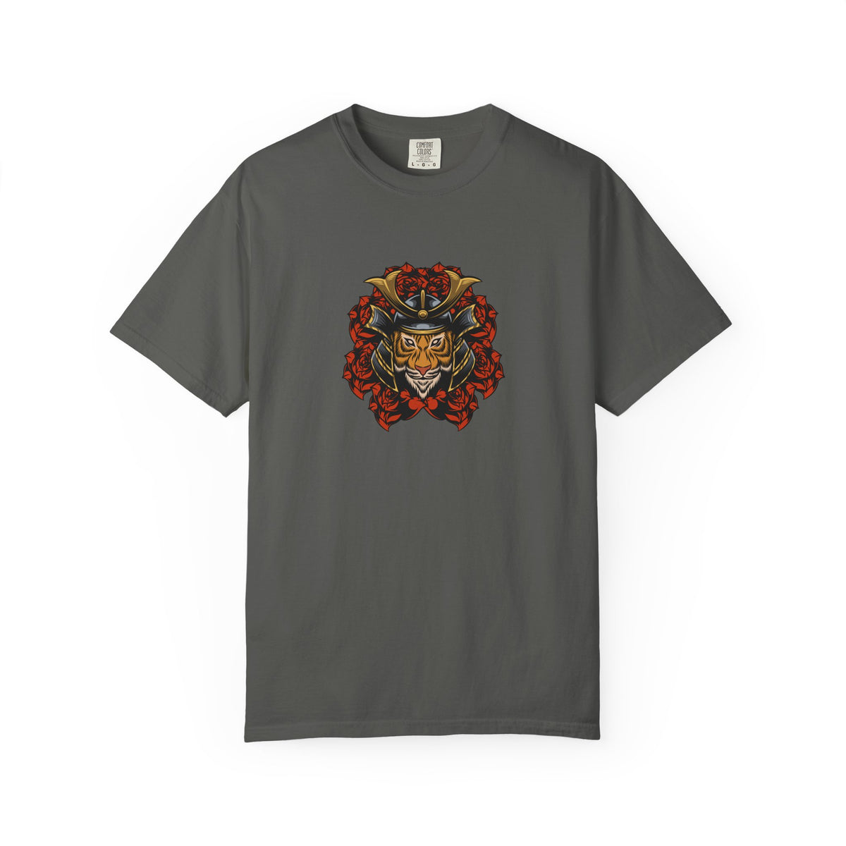 Samurai Tiger Shirt - Japanese Floral Tee - Cool Art Gift