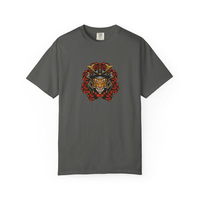 Samurai Tiger Shirt - Japanese Floral Tee - Cool Art Gift - Sinful Threads