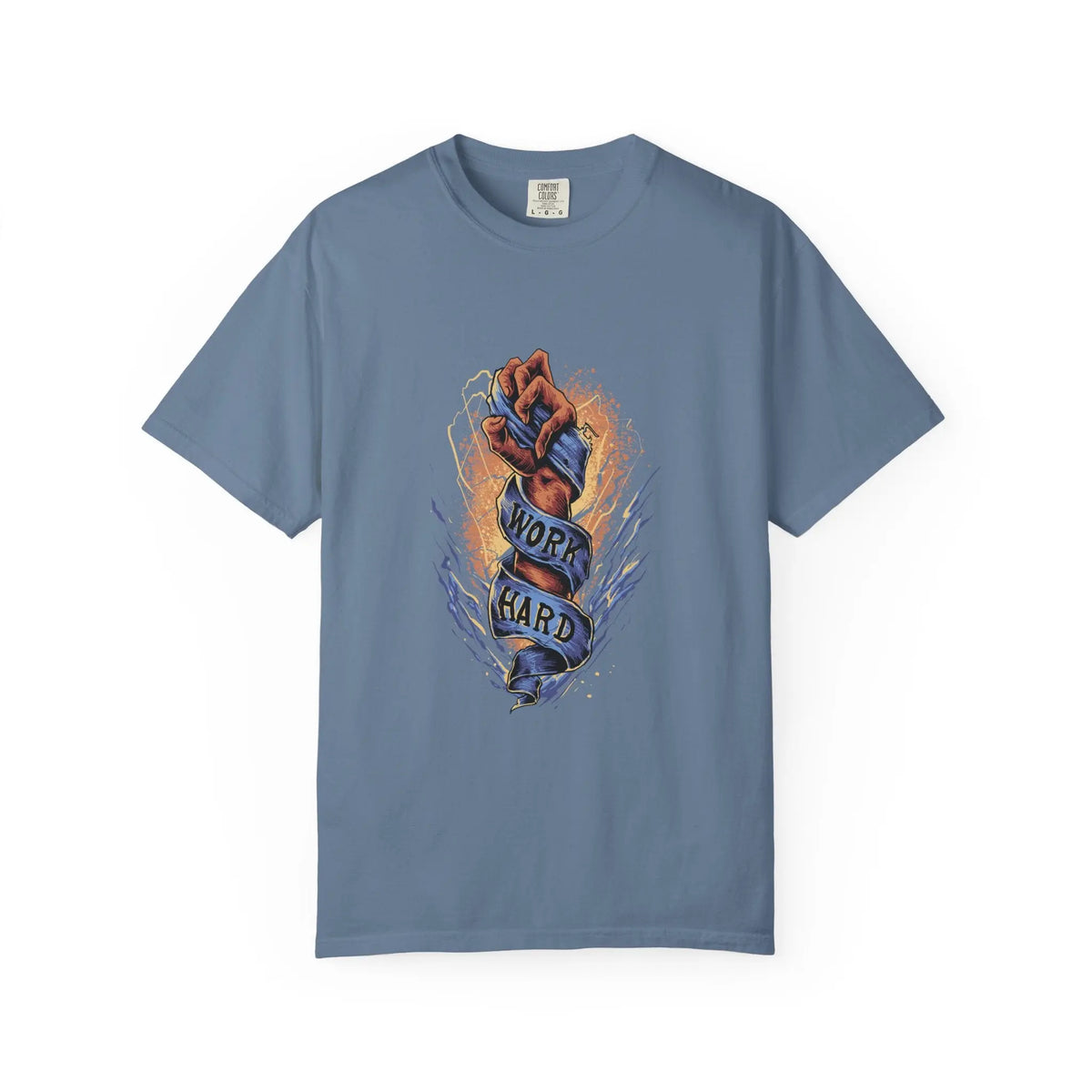 Work Hard Fist Illustration Graphic Design T-Shirt - Sinful Threads