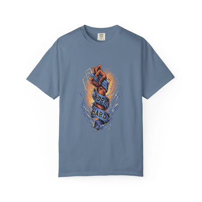 Work Hard Fist Illustration Graphic Design T-Shirt - Sinful Threads