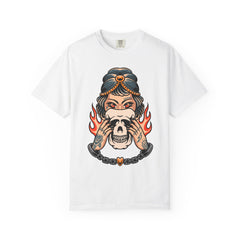 Traditional Tattoo Shirt - Fortune Teller Tee - Skull Graphic Top