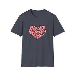 Love You Forever Heart Tee - Romantic Heart Graphic Tshirt - Sinful Threads