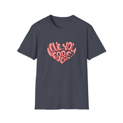Love You Forever Heart Tee - Romantic Heart Graphic Tshirt - Sinful Threads