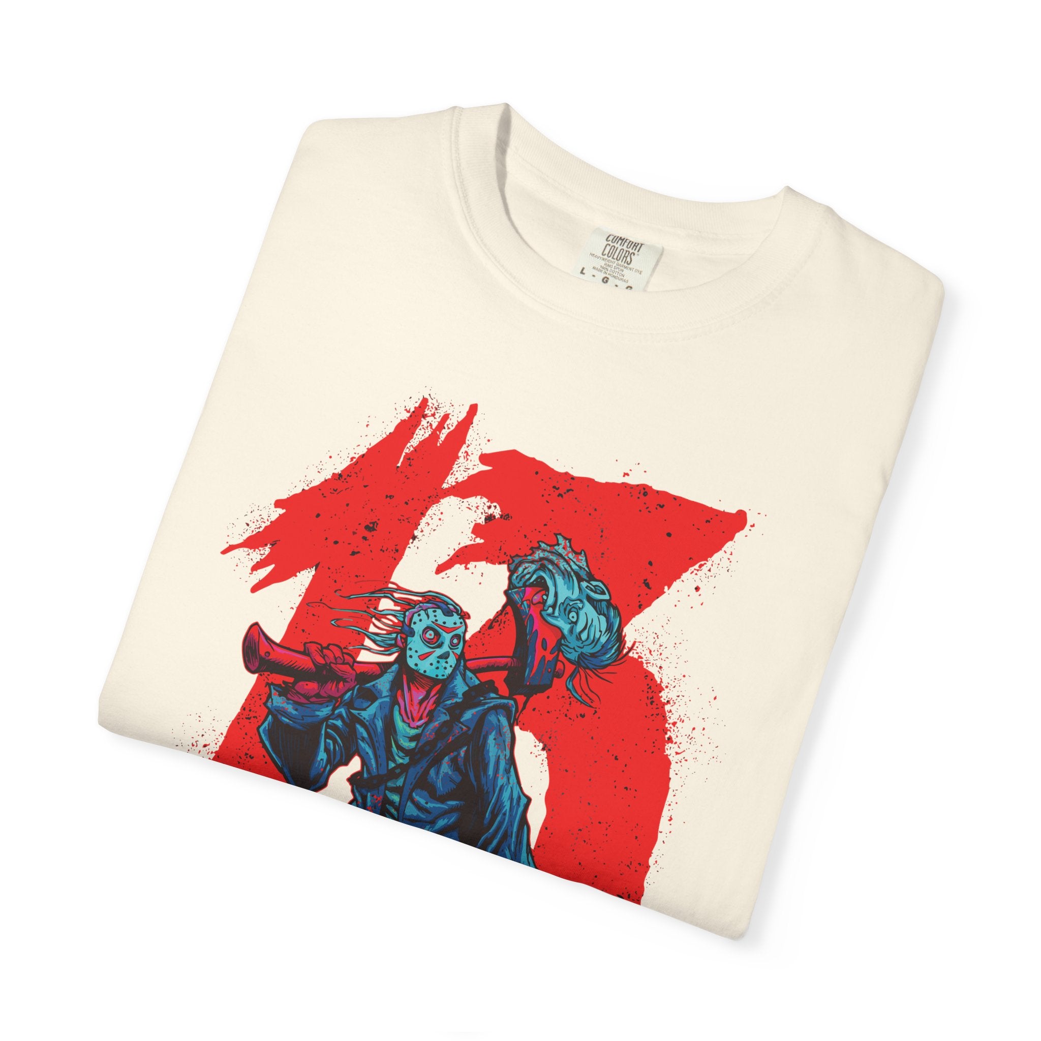 Vintage Slasher Tee - Summer Camp Horror Movie Fan Shirt - Sinful Threads