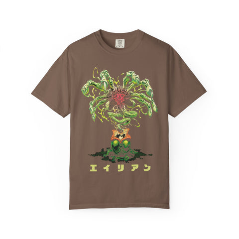 Retro Alien Tee - Japanese Horror Sci-Fi Vintage Urban Style