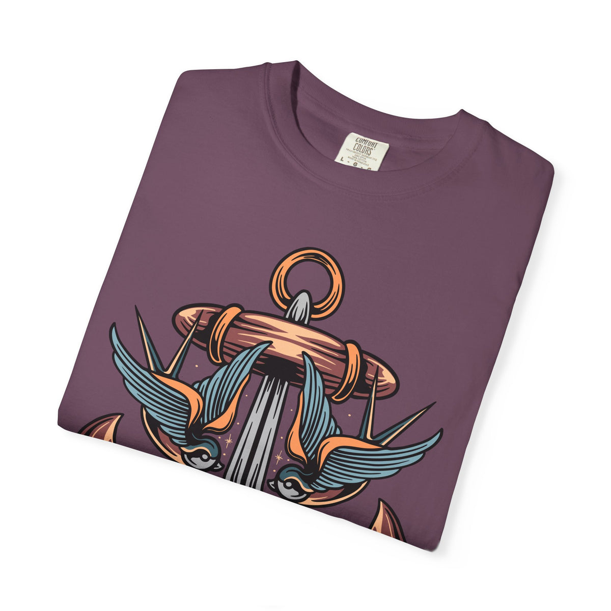 Nautical Anchor Shirt - Tattoo Style Tee, Maritime Gift