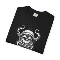 Alien Cat Tee - Octopus Graphic Shirt - Cosmic Surreal Art