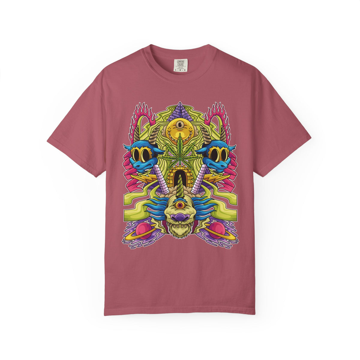 Trippy Monster Tee - Psychedelic Monster Tee - Weed Art Gift
