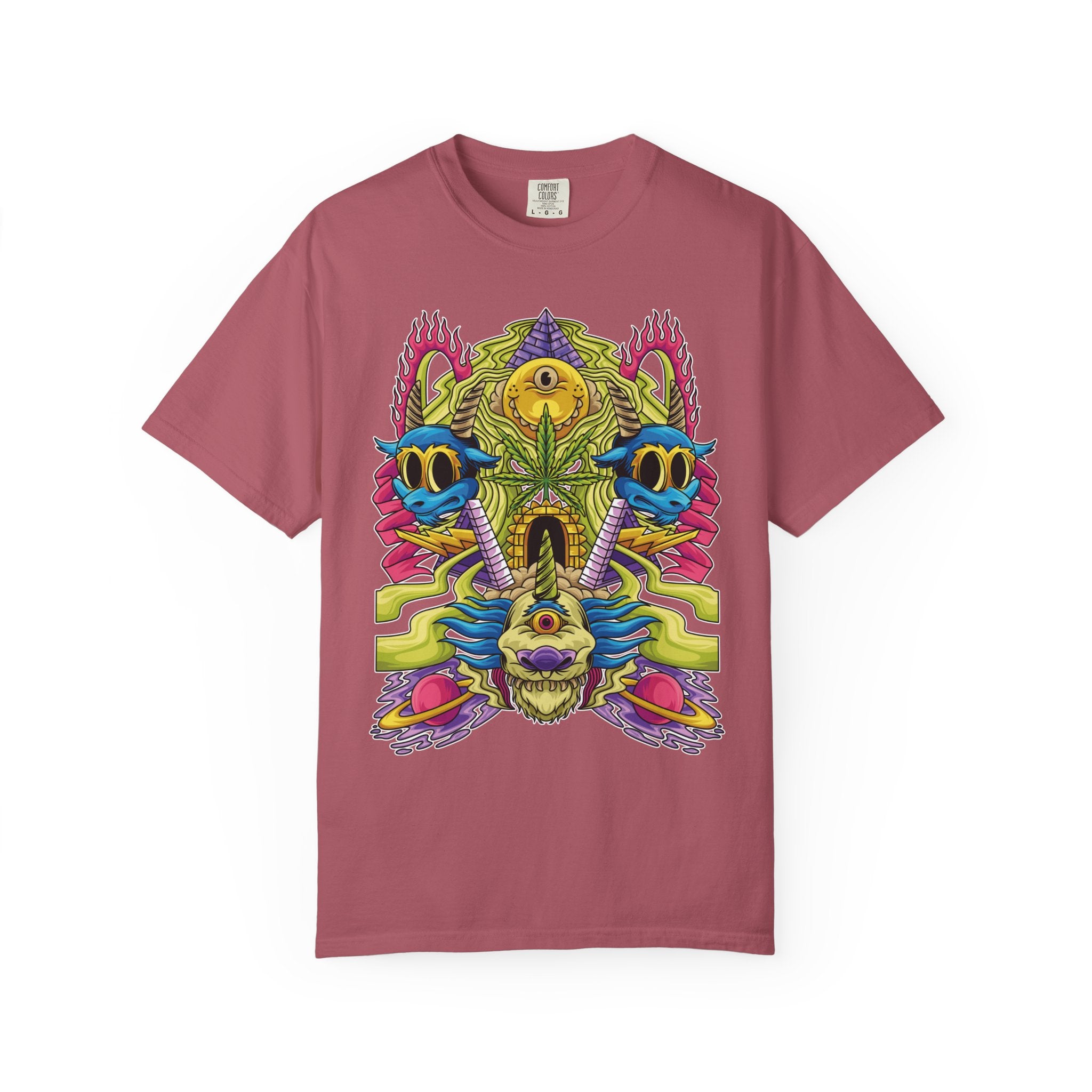 Trippy Monster Tee - Psychedelic Monster Tee - Weed Art Gift - Sinful Threads