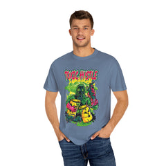 Toxic Hustle Hazmat Gas Mask Biohazard Tee - Survival Horror Shirt