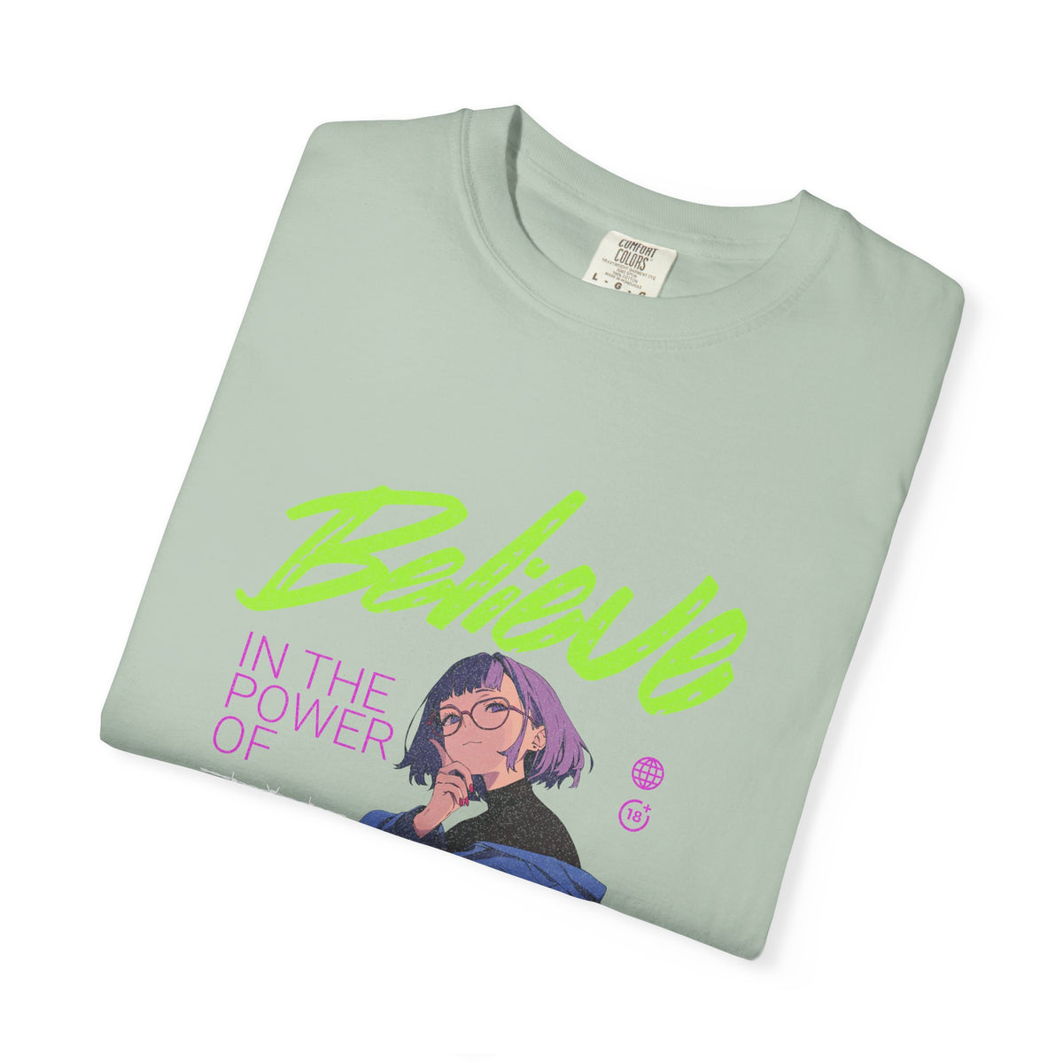 Kawaii Anime Tee - Believe Y2K Girl Design - Cute Gift