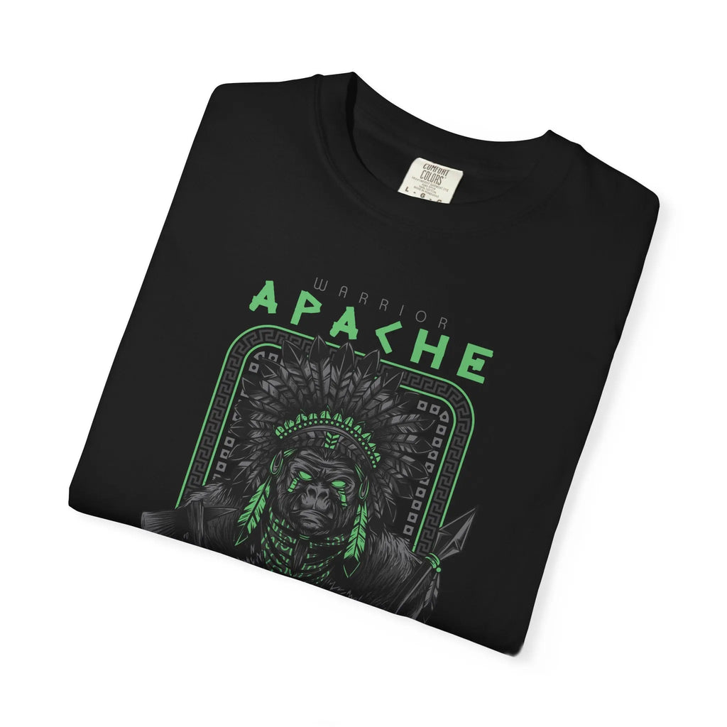 Warrior Apache Unique Graphic Illustration T-Shirt - Sinful Threads