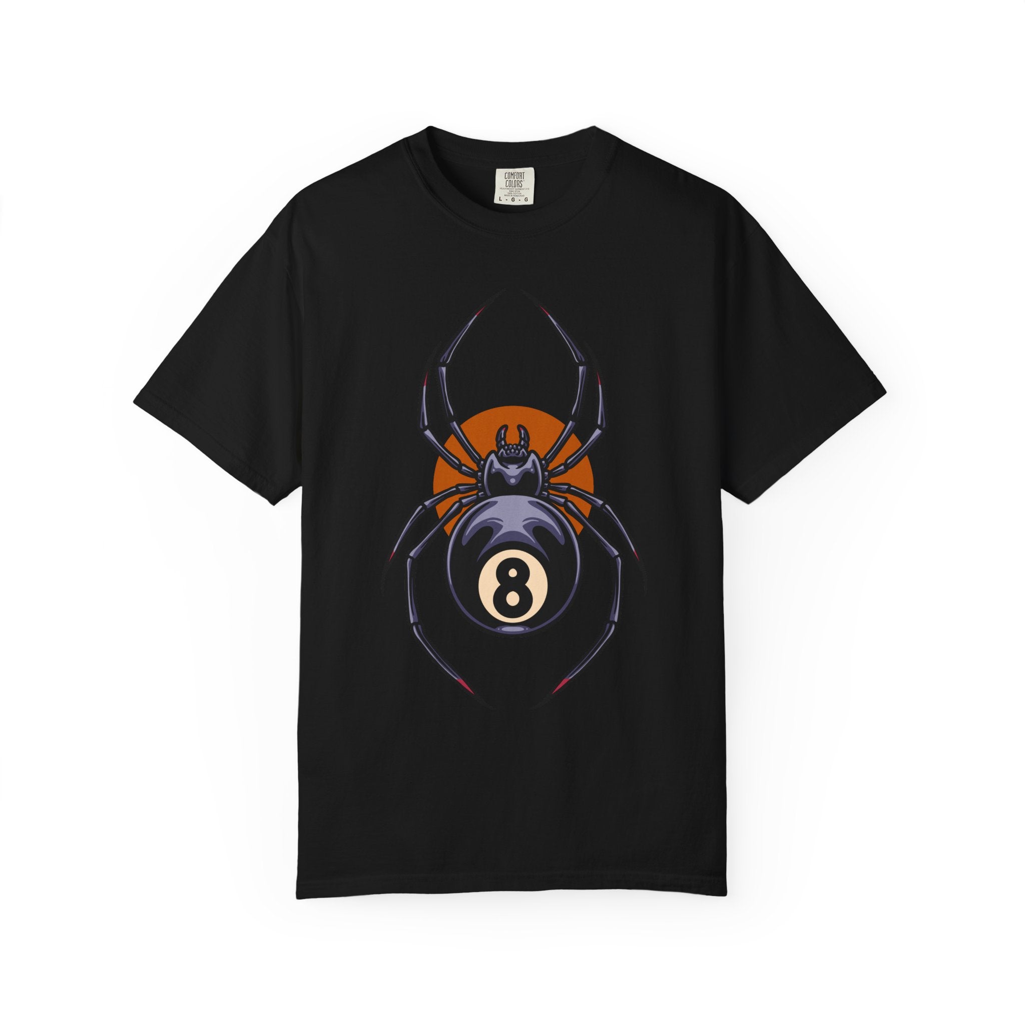 Billiards Graphic Shirt - Spider 8 Ball Tee - Edgy Pool Gift - Sinful Threads