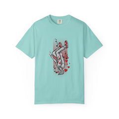 Upside Down Man with Hearts Valentines Style T-Shirt - Sinful Threads