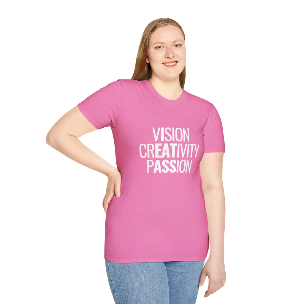 Vision Passion Hidden Message Shirt - Subtle Adult Humor Tee Printify