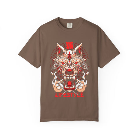 Samurai Warrior Tee - Japanese Wolf Art Shirt - Streetwear