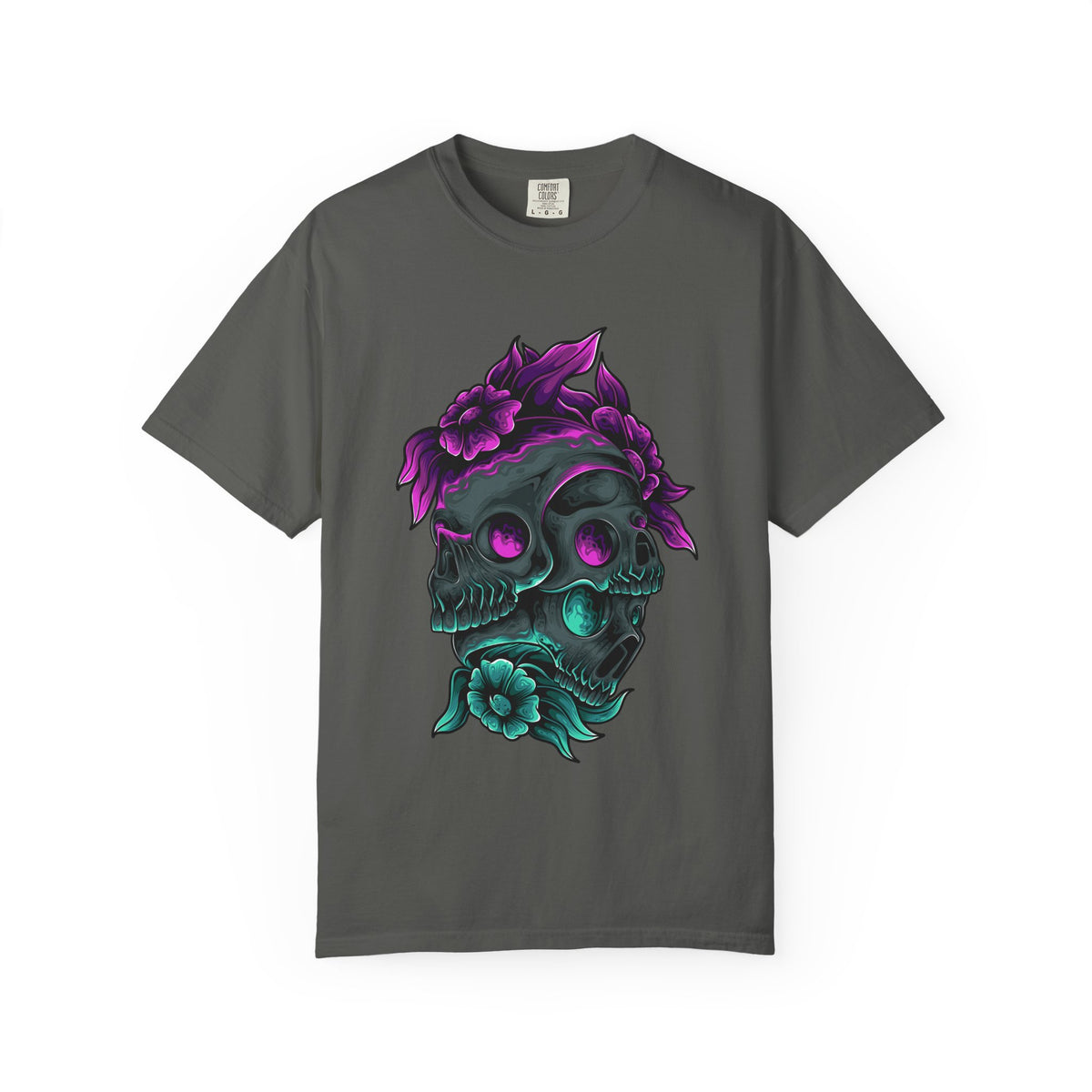 Floral Skull Gothic Tee Dark Art Alternative Fashion