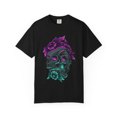 Floral Skull Gothic Tee Dark Art Alternative Fashion