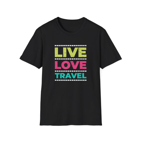 Cool Travel Shirt - Live Love Travel Lifestyle Tee Gift